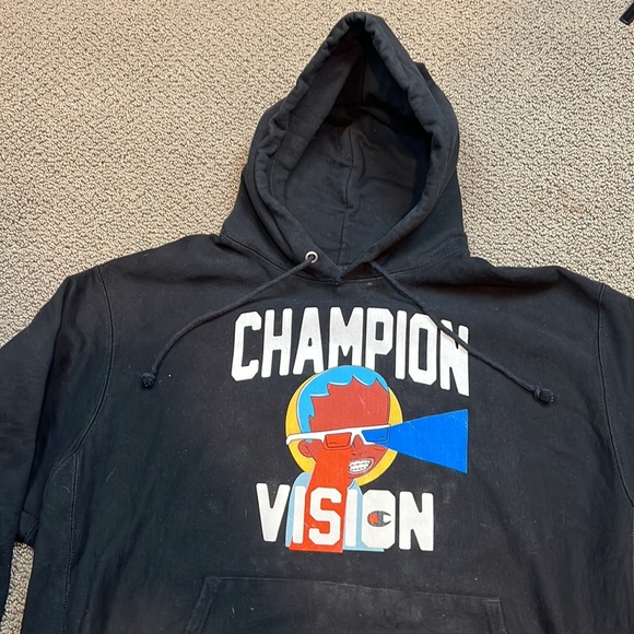 Vintage Champion Vision Men's Hoodie XXL - Picture 3 of 5